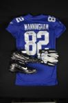  Mario Manningham New York Giants Signed Game Worn Jersey, Cleats and Gloves 9/19/11